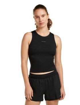Dámské merino tílko ICEBREAKER Wmns 150 Active Cropped Bra-Tank, Black velikost: M