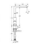 HANSA - Ligna Dřezová baterie, chrom 55282203