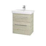 Dřevojas - Umyvadlová skříňka GO SZZ2 55 - D05 Oregon / Úchytka T04 / D05 Oregon 28131E