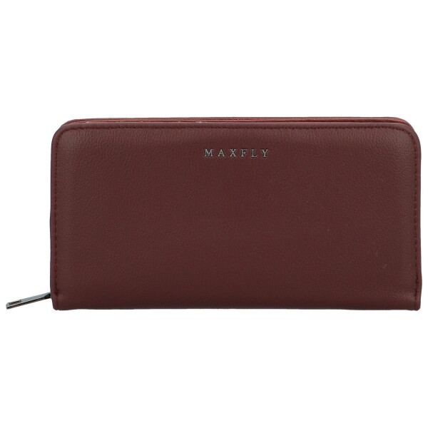 Trendy dámská koženková peněženka MaxFly Gelbert, tmavě vínová