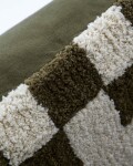 House Doctor Bavlněný povlak na polštář Chess Green 50 × 50 cm, zelená barva, textil