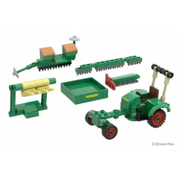 BRIXIES Plus 222.705 Fendt GT Classic Club Collection - historický traktor s příslušenstvím, 1:32