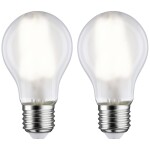 Paulmann 28924 LED Energetická třída (EEK2021) E (A - G) E27 klasická žárovka 7 W = 60 W neutrální bílá (Ø x v) 60 mm x 106 mm 2 ks