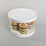 Cake star Plastový kulatý box na cupcakes nebo dort bílý 1 patro (na 5ks)