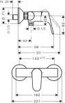 HANSGROHE - Focus E2 Sprchová baterie, chrom 31960000