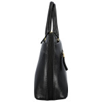 Luxusní dámská kožená kabelka do ruky Katana Gisela, černá