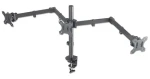 Manhattan Držák pro tři monitory černá / Držák pro monitory / 13-27" / nosnost 21 kg / VESA 100x100 (461658)