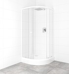 SAT - Set sprchového koutu a vaničky, čtvrtkruh 90x90 cm Multi Basic SIKOBKMUS90CH0 SIKOBKMUS90CH0