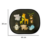 Samolepicí záclona na okno auta Opice