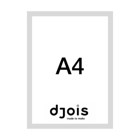 Djois Magneto LEAN, A4, šedý, 10 ks