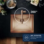 GROHE - Essence Dřezová baterie s výsuvnou sprškou, kartáčovaný Warm Sunset 30270DL0