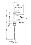 DURAVIT - Tulum Umyvadlová baterie, matná černá TU1010002046