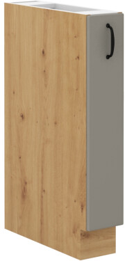 Spodní skříňka s Cargo košem Stilo 15 D CARGO BB Barva korpusu: Dub artisan, Barva dvířek: Clay Grey