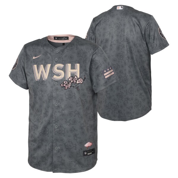 Nike Dětský dres Washington Nationals MLB Replica City Connect Dunkelgrau (YOUTH)