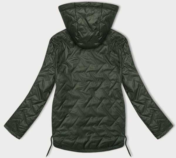 Tenká prošívaná plus size bunda v khaki barvě S'West (B8361-11) odstíny zelené 52