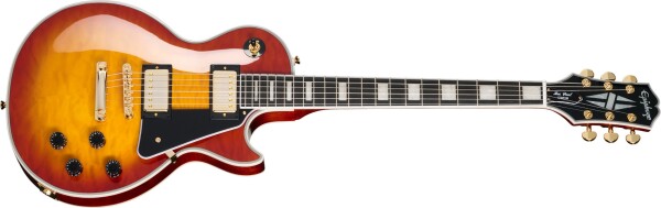 Epiphone Les Paul Custom Quilt Iced Tea Burst