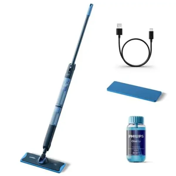 Philips 5000 series XV5113/01 OneUp modro-černá / elektrický mop / 0.28 l / 70 min (XV5113/01)