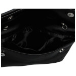 Módní dámská koženková plesová kabelka Trifa, černá