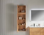 CERANO - Koupelnová skříňka vysoká Carole - dub medový - 45x150x34 CER-431647