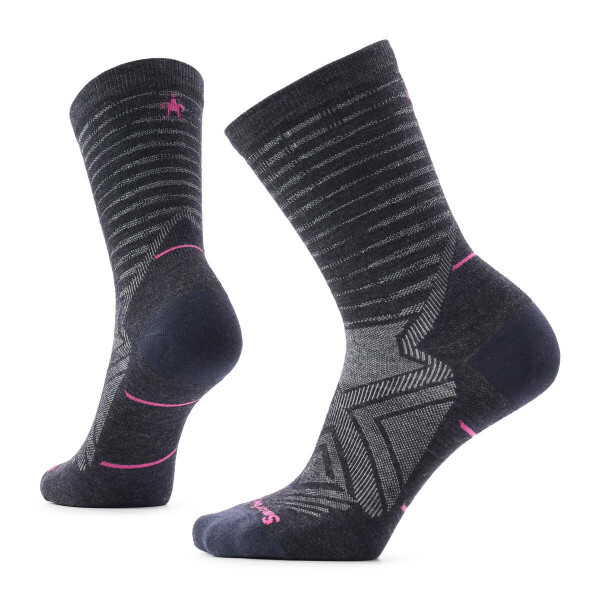 Dámské merino ponožky SMARTWOOL Women's Run Zero Cushion Crew Socks, Charcoal velikost: 42-45 (L)