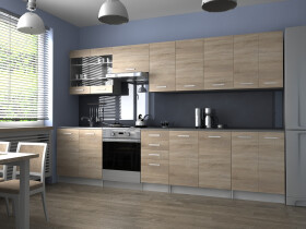 FRONTI Kuchyňská linka PAMELA 320x260 - Sonoma