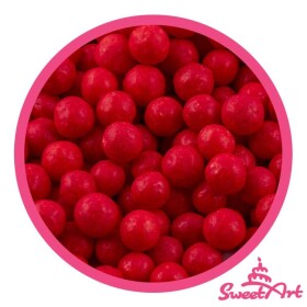SweetArt cukrové perly červené 7 mm (80 g)