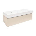 Koupelnová skříňka s umyvadlem SAT Feel 120x30x46 cm pískově béžová mat SATFEEL120BEU2 SATFEEL120BEU2