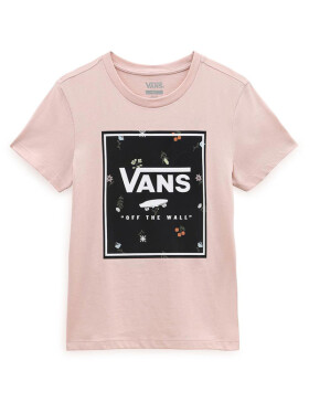 Vans MICRO DITSY BOX FILL ROSE SMOKE dámské tričko krátkým rukávem XL