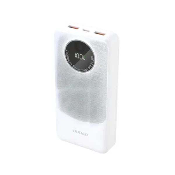 Dudao K12Pro 20000mAh bílá / Powerbanka / PD 22.5W / USB-A / USB-C