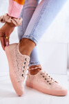 Openwork Sneakers BIG STAR JJ274059 Light pink 37