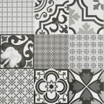 Dlažba Logos Negro Mix 58/58 Rekt.