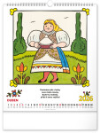 Nástěnný kalendář 2026 NOTIQUE - Josef Lada – Říkadla, 30 x 34 cm