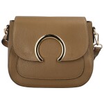 Luxusní dámská kožená crossbody Juliette, khaki