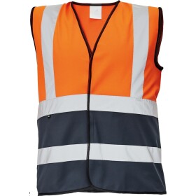Reflexní vesta LYNX DUO oranžová-navy M oranžová-navy
