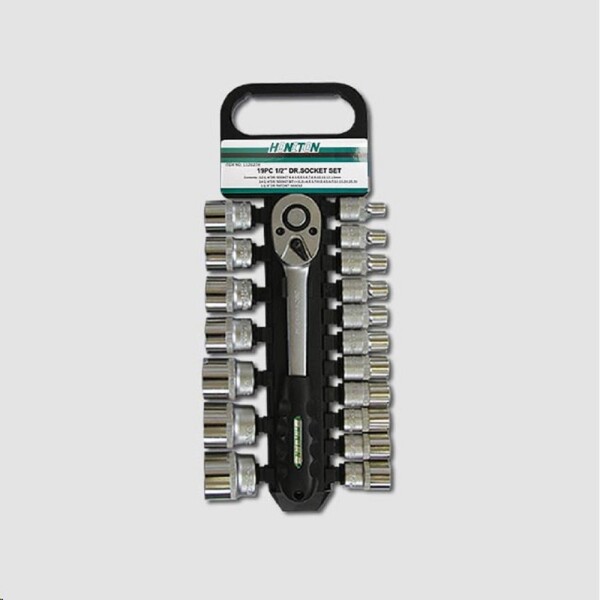 Sada hlavic 1/2" 8-32 mm 19 dílů + ráčna Honiton H4019