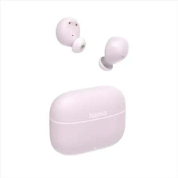 Hama Freedom Buddy II růžová / Bluetooth sluchátka / špunty / USB-C / mikrofón (221761)
