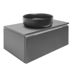 Koupelnová skříňka s deskou SAT Feel 80x30x46 cm antracit mat SATFEEL80ANTD SATFEEL80ANTD