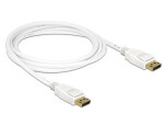 Delock DisplayPort 1.2 kabel samec DisplayPort samec 2 m bílá / 4K (84877-D)