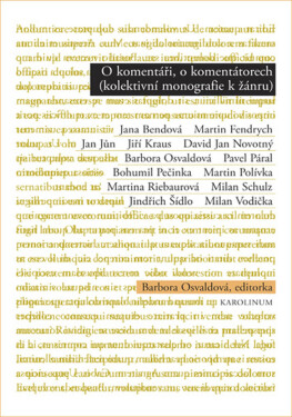O komentáři, o komentátorech - Barbora Osvaldová