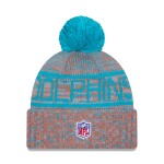 New Era Pánská zimní čepice Miami Dolphins NFL Throwback 2025 Sideline Sport Knit