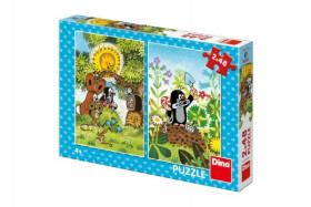 Krtek a kamarádi: puzzle 2x48 dílků