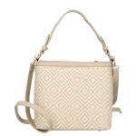 Moderní dámská kabelka do ruky Alicia, krémová