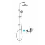 Mereo Sprchový set: Nástěnná sprchová baterie 100 mm, se sprch. soupravou, talířovou a ruční sprchou CB610AZL