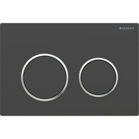Geberit ovládací tlačítko OMEGA20 černámat/chromlesk/černámat plast pro modul WC 82 a 98 cm 115.085.14.1 115.085.14.1