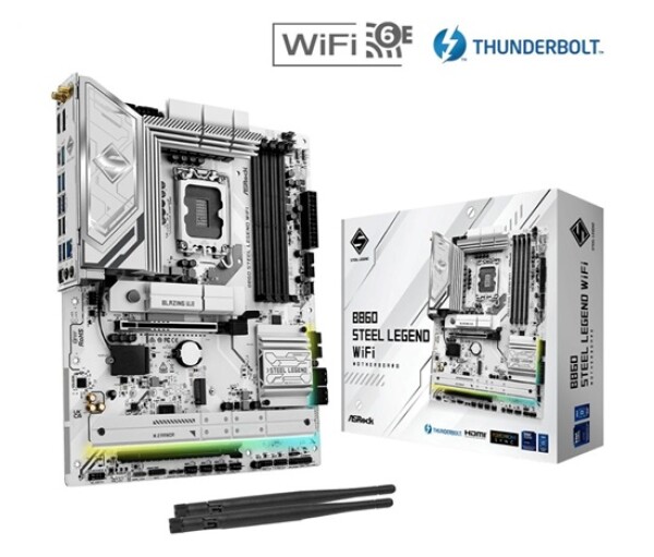 ASRock MB Sc LGA1851 B860 Steel Legend WiFi, Intel B860, 4xDDR5, 1xThunderbolt, 1xDP, 1xHDMI, WiFi, ATX EDF_380989