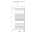 AQUALINE - DIRECT-E elektrické otopné těleso rovné 450x960 300 W, bílá ILE94T