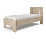 TEXPOL Jednolůžko LÍVIA V - vertikální čelo BUK ROZMĚR: 90 x 220 cm - ATYP