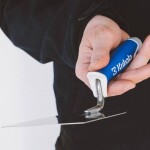 Lžíce nerez vymazávací, 80 mm, tl. 1,2 mm, gumová rukojeť MČ