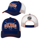 Outerstuff Dětská kšiltovka Edmonton Oilers NHL Lockup Meshback Adjustable