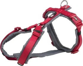 TRIXIE Postroj trekingový PREMIUM červená/grafit XS / Obvod hrudi 32-38 cm / Šířka pásku 13 mm / Polstrovaný (1996903)